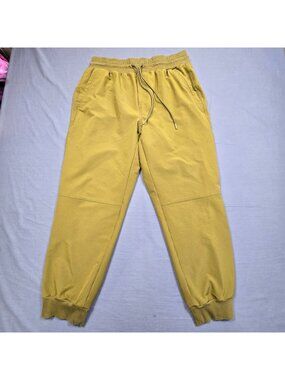 Old Navy Large Mens Jogger Pants Olive Green Water-Repellent Go-H2O